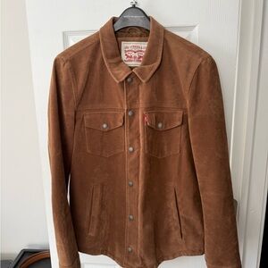 Levi's Men's Tan Suede Shirt Jacket